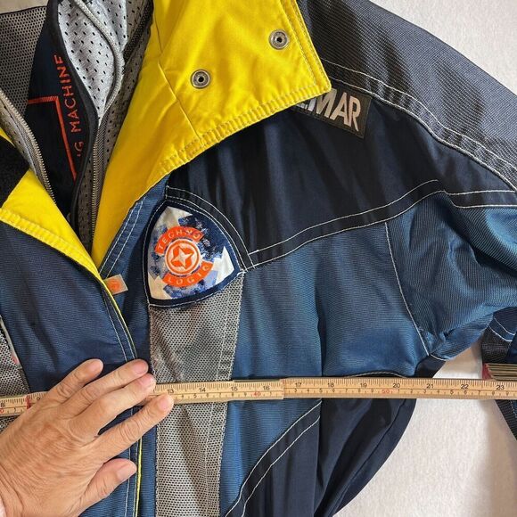 Vtg Colmar Ski Suit Women 10 Blue One Piece Jumpsuit Techno Logic 80s 90s - Picture 10 of 14